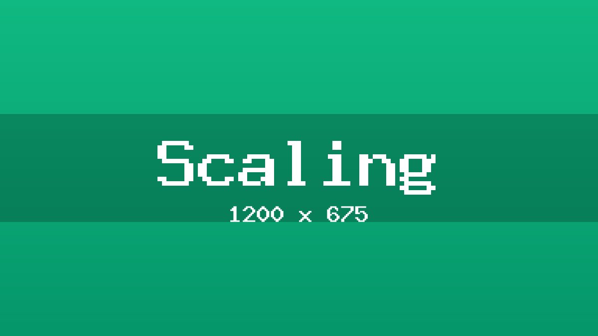 Scaling placeholder image