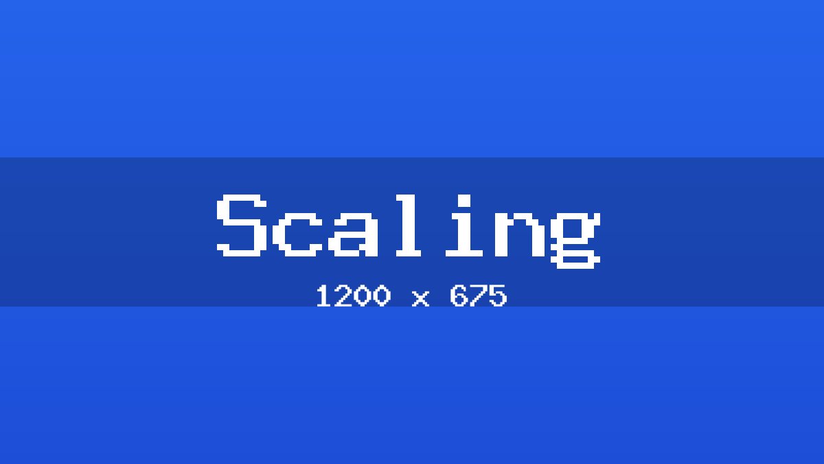 Scaling placeholder image